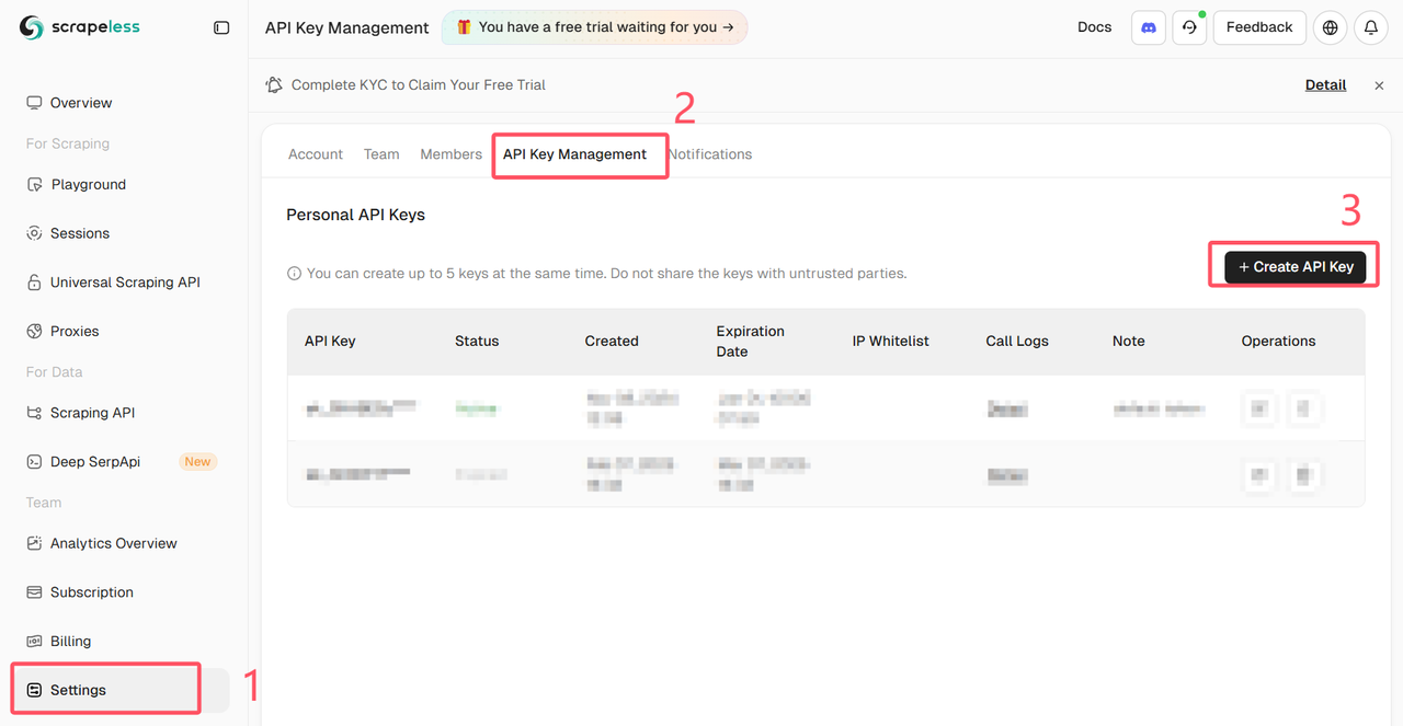 Scrapfly API 设置：网页抓取、云浏览器与截图 - 初始设置：API 密钥和认证